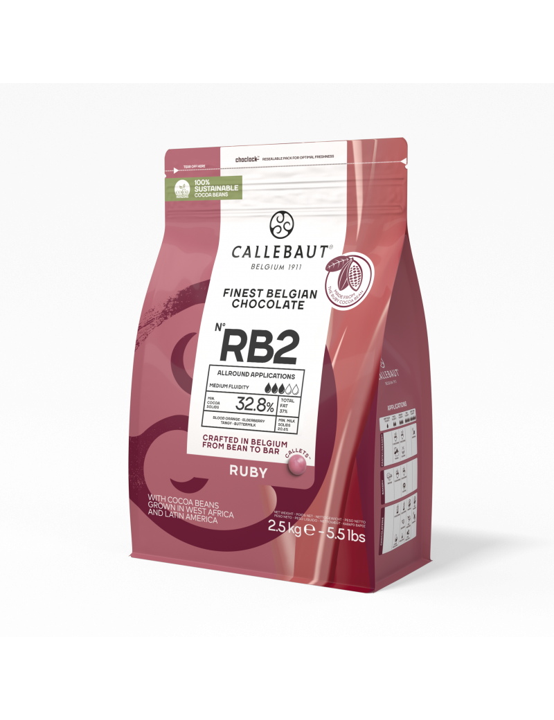 Nouveautés Chocolat de couverture Ruby RB2 47,3% CALLEBAUT