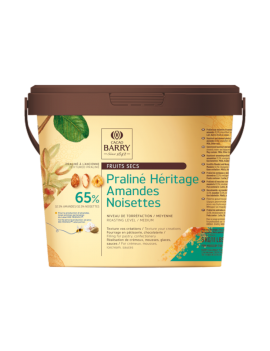 Pâte de Praliné à l'ancienne Héritage 65% Amandes Noisettes CACAO BARRY