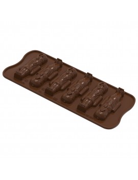 Moule silicone Choco Schiaccianoci 6 personnages SCG065 SILIKOMART
