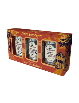 Coffret épices : Safari des poivres TERRE EXOTIQUE