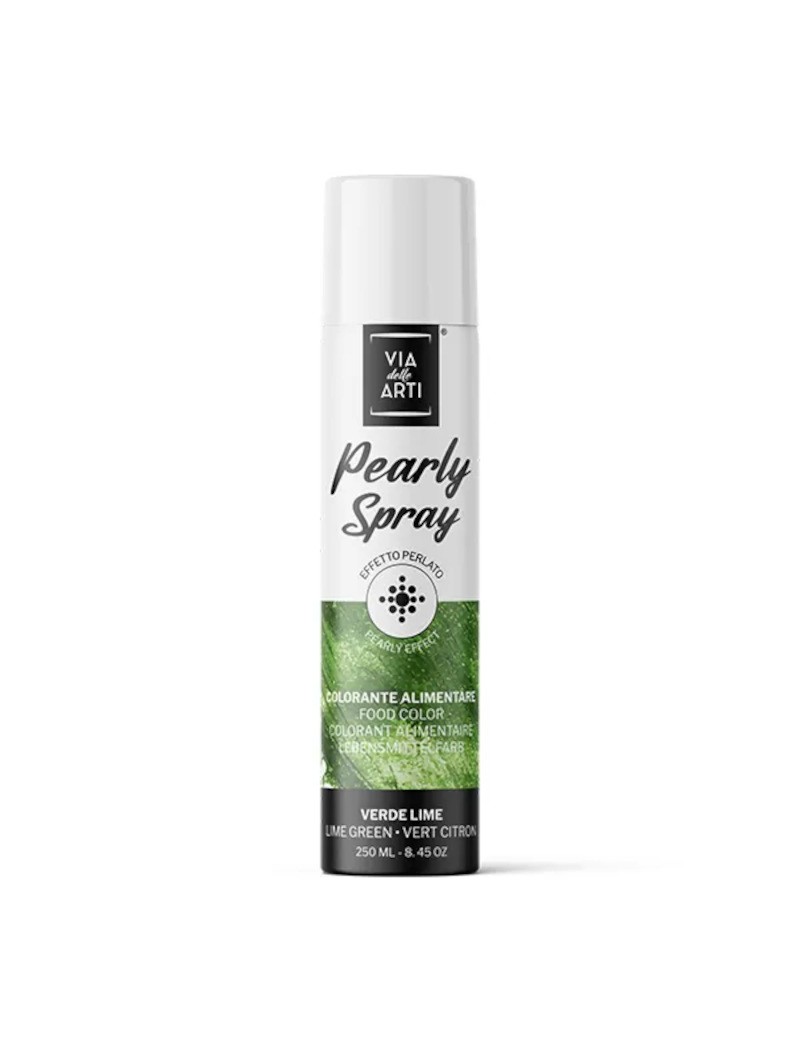 Colorant Vert Citron Effet Métallisé - Spray Pearly 250ml VIA DELLE ARTI