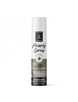 Colorant Argent Effet Métallisé - Spray Pearly 250ml VIA DELLE ARTI