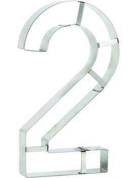 Découpoir Chiffre 2 Number Cake Inox 32 cm x 18 cm MALLARD FERRIERE