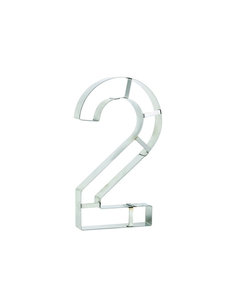 Découpoir Chiffre 2 Number Cake Inox 32 cm x 18 cm MALLARD FERRIERE