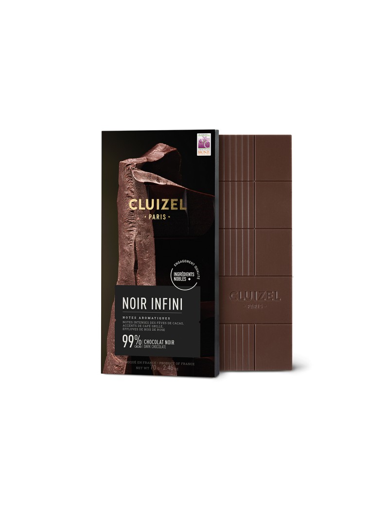 Tablette Accords d'exception Noir Infini 99% 70g MICHEL CLUIZEL