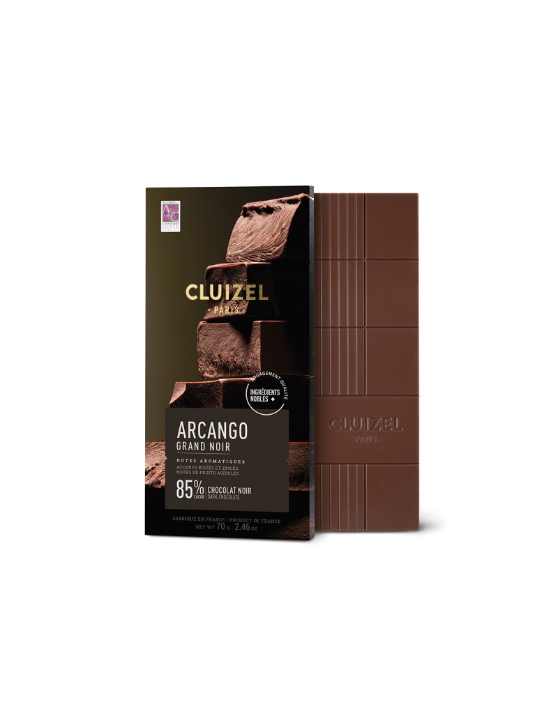 Tablette Accords d'exception Arcango Grand Noir 85% 70g MICHEL CLUIZEL