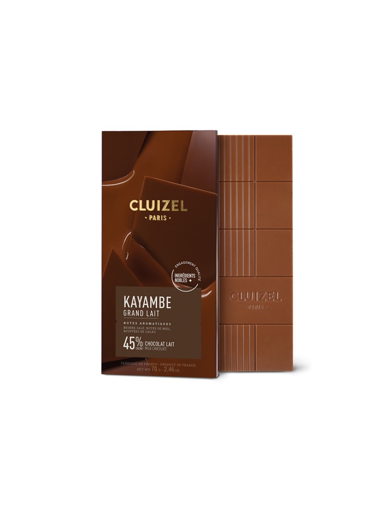 Tablette Accords d'exception Kayambe Grand Lait 45% 70g MICHEL CLUIZEL