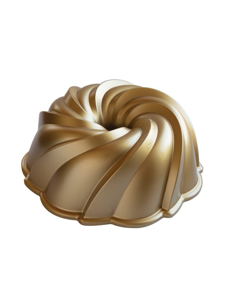 Moule à gâteau Bundt® Tourbillon Gold NORDIK WARE