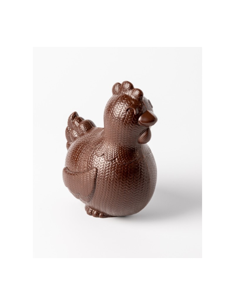 Moule à chocolat Poule Tricot 15 cm n°314 - 2 empreintes CACAO BARRY