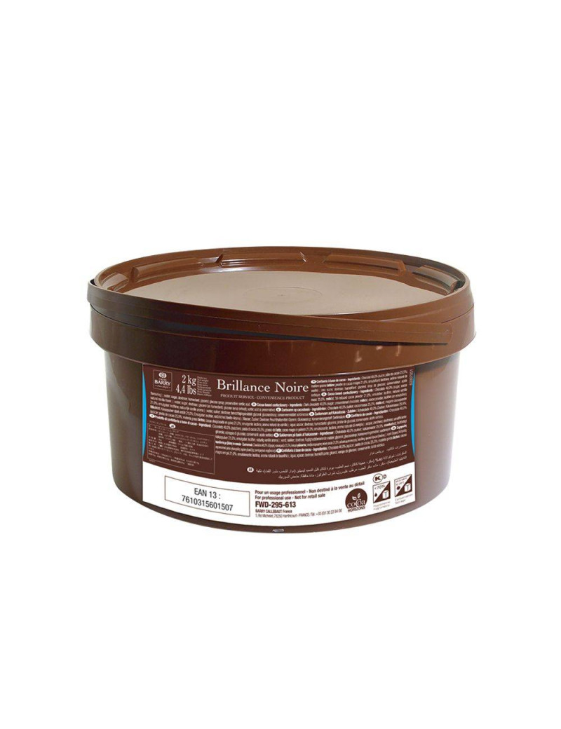Pâte à glacer Brillance Noire CACAO BARRY