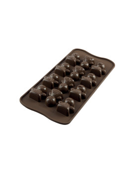 Moule silicone Mood EasyChoc 12 bonhommes SCG015 SILIKOMART