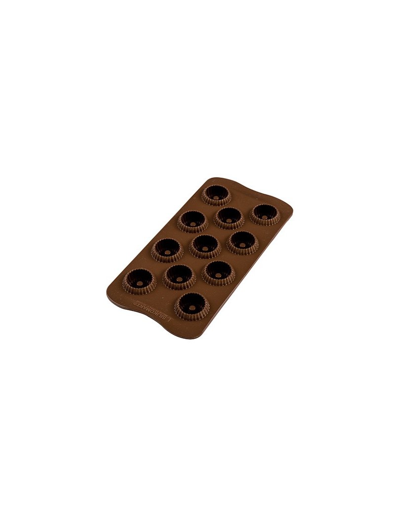 Moule silicone pour 15 créations Choco Crown 3D Silikomart