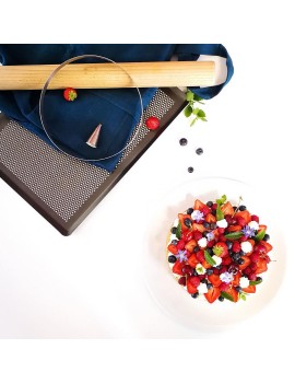 Cercle à pâtisserie rond en inox - H. 4,5 cm, dit cercle à mousse ou à entremets de Buyer