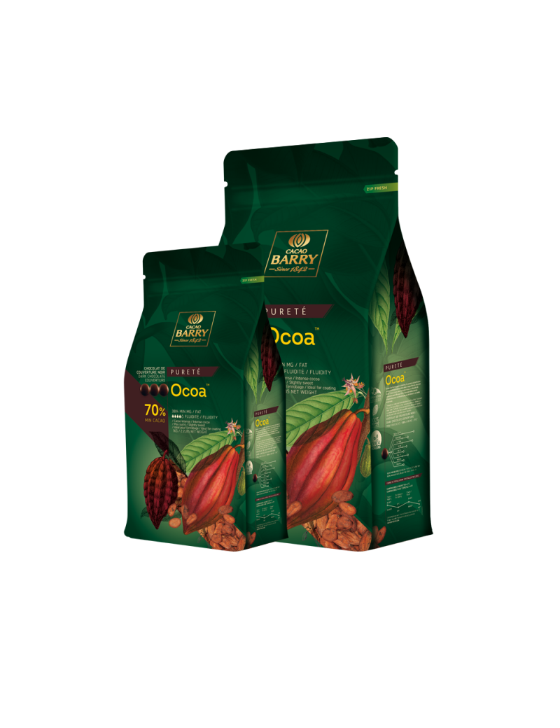 Ocoa noir 70% Chocolat de couverture CACAO BARRY Ocoa noir 70% Chocolat de couverture CACAO BARRY