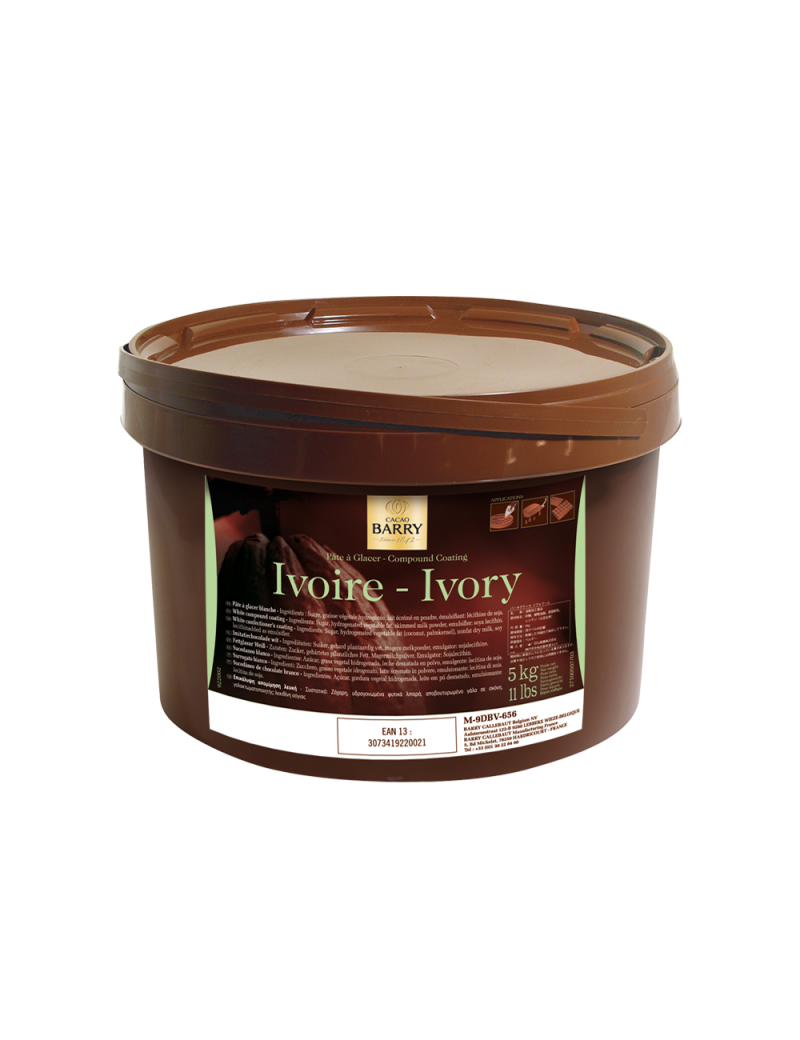 Pâte à glacer Ivoire 5 kg CACAO BARRY