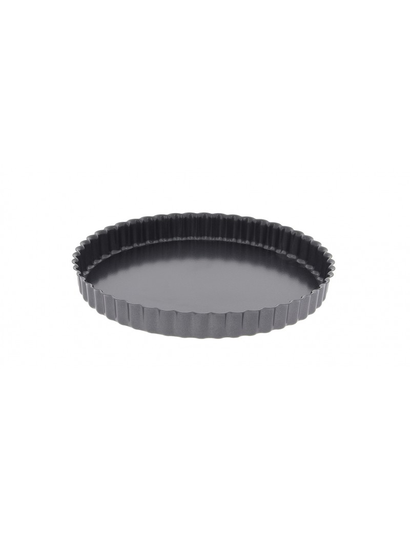 Moule à tarte cannelé rond à fond amovible à bord droit De Buyer Moule à tarte cannelé rond à fond amovible à bord droit De Buyer