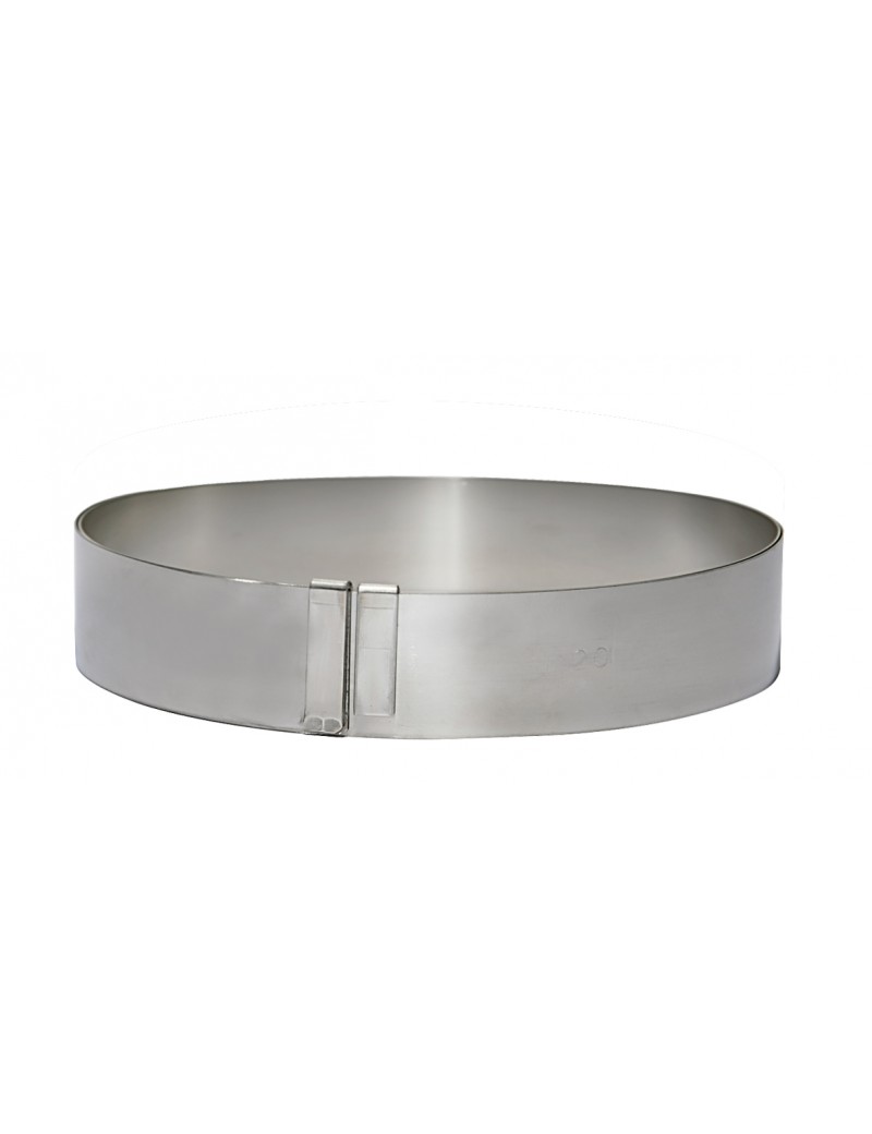 Cercle à pâtisserie extensible en inox ressort de Buyer
