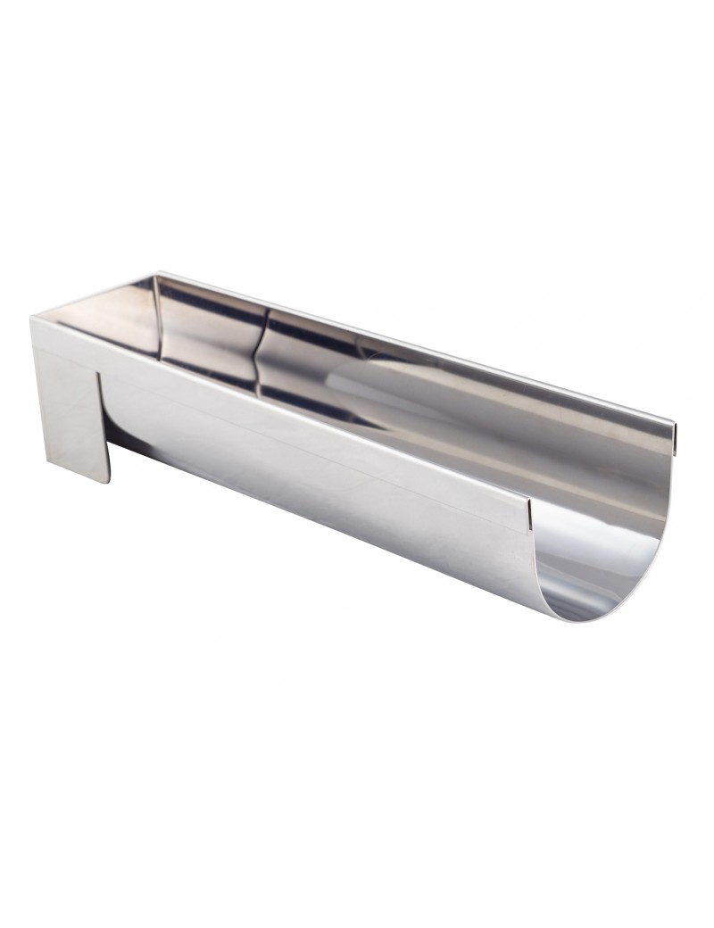 Gouttière à bûches démontable ronde inox 6,5 cm De Buyer Gouttière à bûches démontable ronde inox 6,5 cm De Buyer