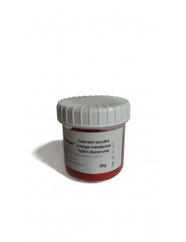 Colorant orange mandarine poudre hydrosoluble professionnel SEVAROME