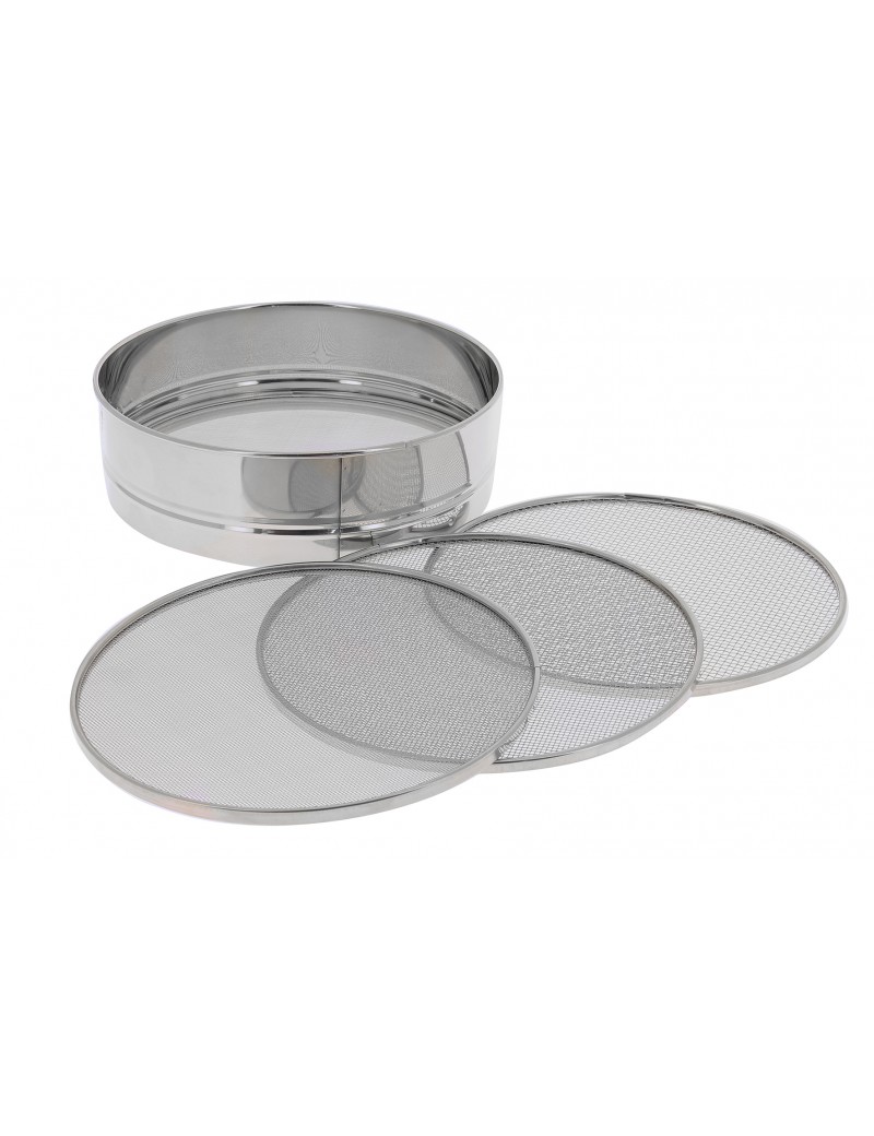 Tamis en inox à mailles interchangeables - 4 modèles de maille De Buyer