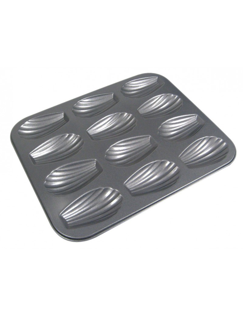 Plaque de moules individuels - 12 madeleines De Buyer