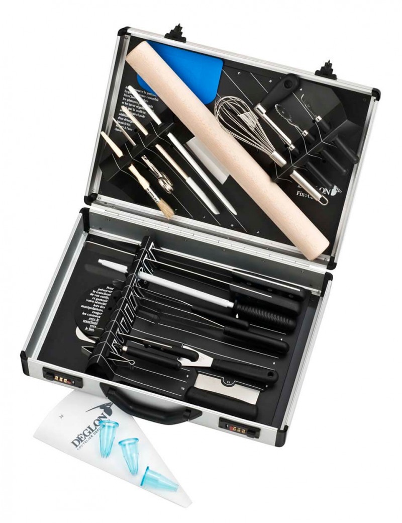 Mallette de pâtisserie Campus 34 pièces Fix-Class taille grand modèle DEGLON Mallette de pâtisserie Campus 34 pièces Fix-Class taille grand modèle DEGLON